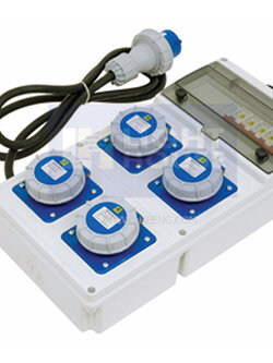 A10MF01-4 "DAKO PLUG" กล่องปลั๊กกระจายไฟ 16A 2P+E 230V IP65 (ชุดปลั๊ก IP67)