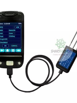 เครื่องวัดดินแบบพกพา EC PH SOIL TEMP HUM NPK