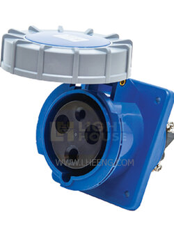 HTN-3331 "DAKO PLUG" เต้ารับฝังเฉียงกันน้ำ (2P+E) 63A IP67