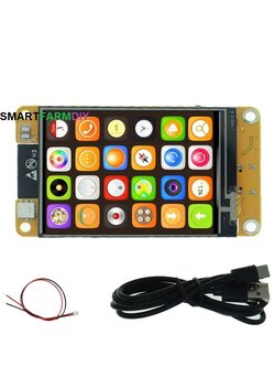 บอร์ดพัฒนา WiFi และบลูทูธ ESP32 2.4นิ้ว240*320จอแสดงผลอัจฉริยะโมดูล LCD TFT ขนาด2.4นิ้วสำหรับพัฒนาในโปรแกรม Arduino