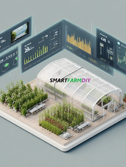 รับออกแบบผังฟาร์มโรงเรือนปลูกพืช แบบ Future Farming (AI Generative Farming#2)