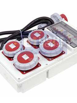 A10MC04-4 "DAKO PLUG" กล่องปลั๊กกระจายไฟ 3P+N+E 32A 400V IP55 400V (ชุดปลั๊ก IP67)