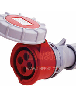 HTN-2141 "DAKO PLUG" เต้ารับกลางทางกันน้ำ (3P+E) 16A 400V IP67