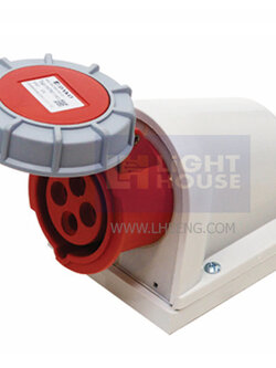 HTN-1141 "DAKO PLUG" เต้ารับติดลอยกันน้ำ (3P+E) 16A 400V IP67