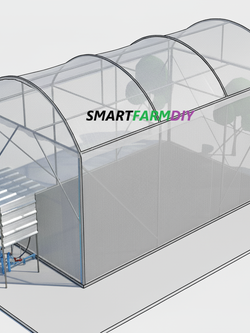 รับออกแบบผังฟาร์มโรงเรือนปลูกพืช แบบ City Future Farming (AI Generative Farming#13)