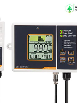 CO2 Controller Sensor เครื่องวัดและควบคุมก๊าซคาร์บอนไดออกไซด์ CO2 Monitor ควบคุมการเปิด-ปิด อัตโนมัติ