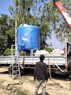 ถังกรองเหล็กสำหรับกรองน้ำประปาหรือบาดาล