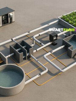 รับออกแบบผังฟาร์มโรงเรือนปลูกพืช แบบ aquaponics Farm+Systems /Outdoor Farm