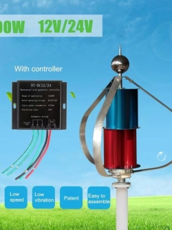 Wind Generative ไร้ใบ 12/24Vdc 300w