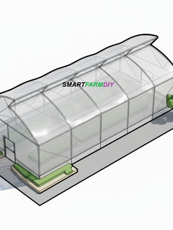 รับออกแบบผังฟาร์มโรงเรือนปลูกพืช แบบ City Future Farming (AI Generative Farming#17)