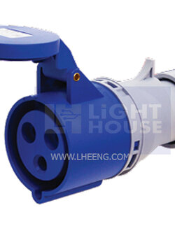 HTN-213 "DAKO PLUG" เต้ารับกลางทาง (2P+E) 16A 230V IP44