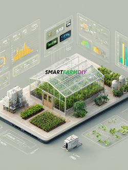 รับออกแบบผังฟาร์มโรงเรือนปลูกพืช แบบ Future Farming (AI Generative Farming#3)