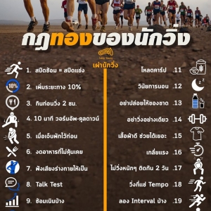 กฎทองของการวิ่งระยะไกล