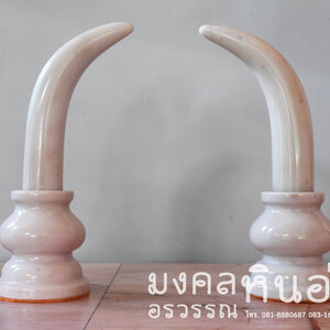 งาช้าง ช้างแกะสลักหินอ่อน