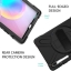 เคส SamsungGalaxy Tab S7 FE 12.4" #เคสฝาหลังกันกระแทก X-Shape 360 Degree Rotary Kickstand PC + Silicone มีสายคล้องมือ มีสายสะพายคล้องไหล่