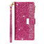 เคส Samsung Galaxy A04s #เคสฝาพับแบบกระเป๋าสตางค์ช่องใส่บัตรหลายช่อง Bling Glitter Case Multi-slot Wallet Zippered Leather พร้อมสายคล้อง