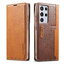 เคส Samsung Galaxy S21 Ultra #เคสฝาพับหนัง PU สไตล์กระเป๋าสตางค์พร้อมช่องใส่การ์ด Fashion Retro Card Slot Wallet Flip Cover PU Leather Phone Case