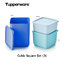 Tupperware Cubix Square Set 3 ขนาด กล่องใส่อาหาร ผัก ผลไม้ เเละของทานเล่น
