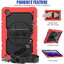 Case Samsung Galaxy Tab A7 10.4" 2020 (T500,T505,T507) #เคสฝาหลังมีสายรัดสวมมือ มีสายคล้องไหล่ 3 Layer Silicon Plastic Stand cover with strap