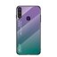 Case Huawei Y7p #เคสฝาหลัง Gradient Color Glass + PC + TPU Hybrid Case