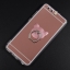 Case Huawei P10 เคสฝาหลังขอบ TPU แผ่นหลังเคลือบเงาพร้อมแหวนสวม