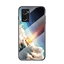 เคส OPPO A76 #เคสฝาหลัง Gradient Color Glass + PC + TPU Hybrid Case