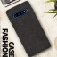 Case Samsung Galaxy S10+ #เคสฝาหลังรูปแบบ Cloth Texture PU Leather + TPU
