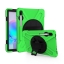 เคส Samsung Galaxy Tab S6 SM-T860 SM-T865 #เคสฝาหลังกันกระแทก X-Shape 360 Degree Rotary Kickstand PC + Silicone มีสายรัดมือ