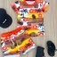 ชุดเด็ก setเสื้อกับกางเกงลายดอกทะเล