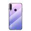 Case Huawei Y7p #เคสฝาหลัง Gradient Color Glass + PC + TPU Hybrid Case