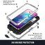 Case iphone 15 pro max#เคสกันกระแทก ป้องกันเต็มรูปแบบมีขาตั้งพับได้ โลหะ + ซิลิโคน + PC