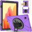 เคส Samsung Galaxy Tab A7 10.4นิ้ว 2020 (T500,T505,T507) #เคสฝาหลังกันกระแทก X-Shape 360 Degree Rotary Kickstand PC + Silicone มีสายคล้องมือ สายคล้องไหล่
