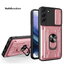 Case Samsung Galaxy S21 FE 5G #เคสฝาหลังกันกระแทก Hybrid Case มัลติฟังก์ชั่นมีแหวนสวมนิ้วแผ่นสไลด์ปิดเลนส์กล้องได้