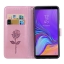 Case Samsung Galaxy A7 (2018) #เคสฝาพับหนัง PU ลายดอกกุหลาบแบบกระเป๋าสตางค์ Imprinted Rose Leather