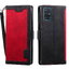 Case Samsung Galaxy A52 / A52 5G / A52s 5G#เคสฝาพับหนัง PU สีทูโทนมีที่เสียบการ์ด สายคล้องมือ Card Slots Luxury Flip Stand Leather Wallet Cover