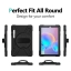 เคส SamsungGalaxy Tab S7 FE 12.4" #เคสฝาหลังกันกระแทก X-Shape 360 Degree Rotary Kickstand PC + Silicone มีสายคล้องมือ มีสายสะพายคล้องไหล่