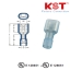 FDFN หางปลาเสียบแบนตัวเมียหุ้มเต็มแบบใส NYLON-FULLY INSULATED FEMALE DISCONNECTORS