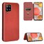 เคส Galaxy A42 5G#เคสฝาพับลายคาร์บอนไฟเบอร์มีช่องใส่การ์ด Carbon Fiber Wallet Card Slot Magnet Stand Phone Cover