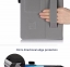 เคส Huawei MediaPad M3 8.4 นิ้ว มีหูหิ้วสวมนิ้ว หนัง PU อย่างดี #สีน้ำตาล พร้อมส่ง