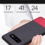 Case Samsung Galaxy S10+ #เคสฝาหลังรูปแบบ Cloth Texture PU Leather + TPU