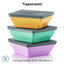 Tupperware Zen Square Small (มินิกิโมโน) Set (3) 200 ml.