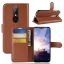 เคส Nokia 5.1 Plus #เคสฝาพับสไตล์กระเป๋าสตางค์หนัง PU ผิวลิ้นจี่ Litchi Skin Leather Stand Cover