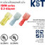 FDFN หางปลาเสียบแบนตัวเมียหุ้มเต็มแบบใส NYLON-FULLY INSULATED FEMALE DISCONNECTORS