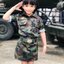 ชุดทหารเด็กหญิง ผู้พันจิ๋ว