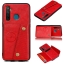 Case Realme 5 Pro #เคสฝาหลัง TPU เคลือบหนัง PU มีที่เก็บบัตร PU Leather Coated TPU Card Holder Magnetic Kickstand