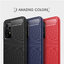 เคส Samsung Galaxy A32 4G#เคสฝาหลังตกแต่งคาร์บอนไฟเบอร์ ผิวขัดแปรง Brushered TPU Back Case