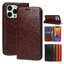 Case iphone 15 pro max #เคสฝาพับหนังแท้แบบกระเป๋าสตางค์คุณภาพดี Crazy Horse Genuine Leather Cover