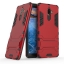 Case Nokia 7 plus #เคสฝาหลังพลาสติก ไฮบริด TPU + Kickstand สีสันสวยงาม