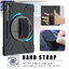 เคส Samsung Galaxy Tab S8 Plus 12.4นิ้ว (SM-X800 / SM-X806) #เคสฝาหลังกันกระแทก X-Shape 360 Degree Rotary Kickstand PC + Silicone มีสายคล้องมือ สายคล้องไหล่