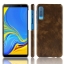 เคส Samsung Galaxy A7 (2018) #เคสฝาหลังพลาสติกแข็งเคลือบหนัง PU ลายผิวลิ้นจี่ Litchi Skin Leather Coated